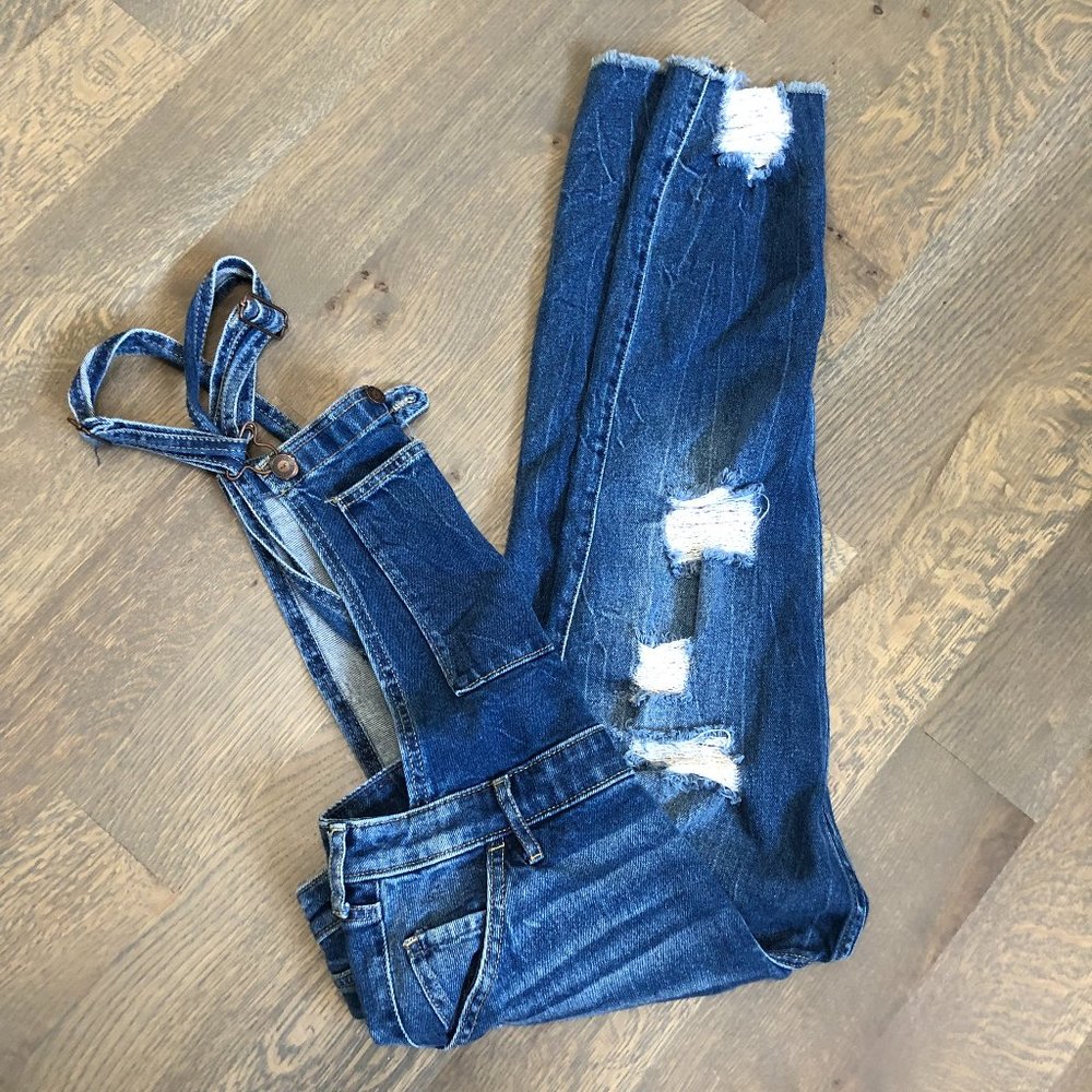 Hollister Super Skinny Crop Overall - Size Medium